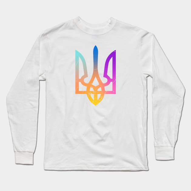 Ukrainian symbol Long Sleeve T-Shirt by Nataliia1112